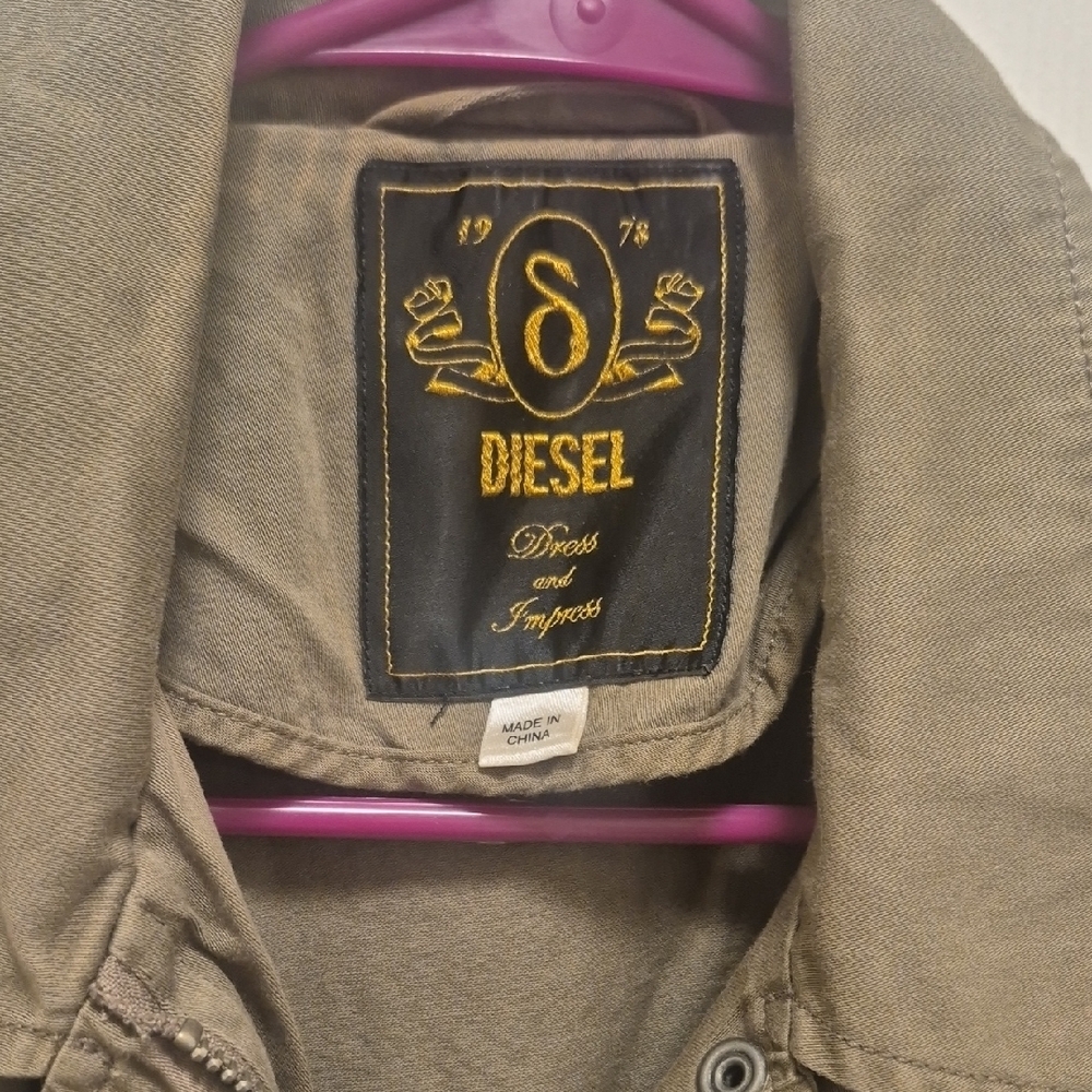 Diesel Dark Green Utility Jacket - Picture 2 of 9